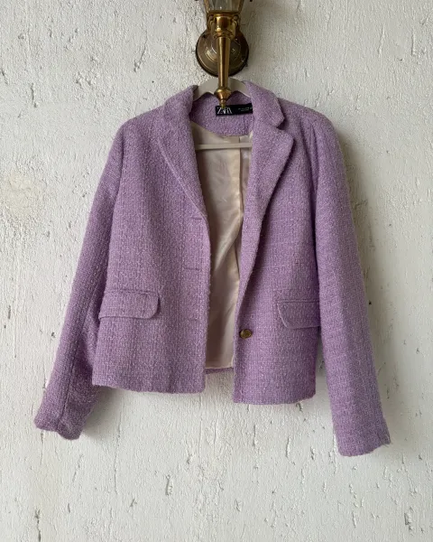 Blazer tweed lila