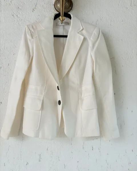 Blazer blanco lino