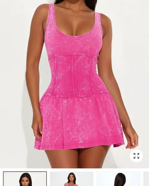 Vestido rosa deportivo