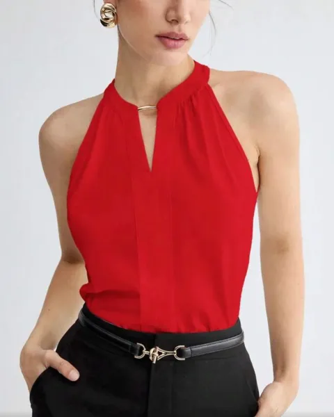Camisa roja elegante