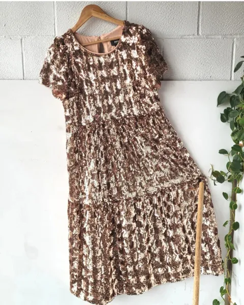 Vestido pink rose