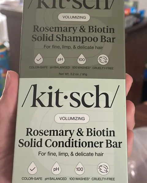 Shampoo y acondicionador en barra