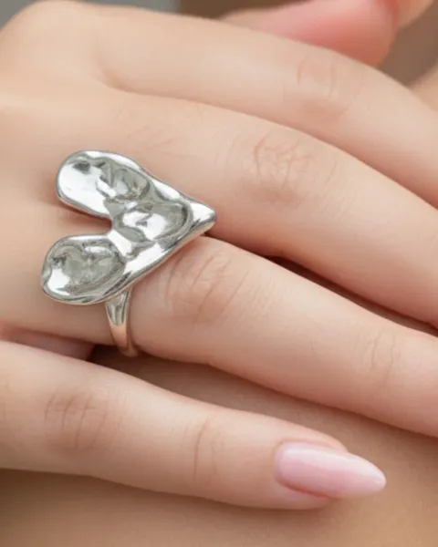 Anillo ajustable de Corazón