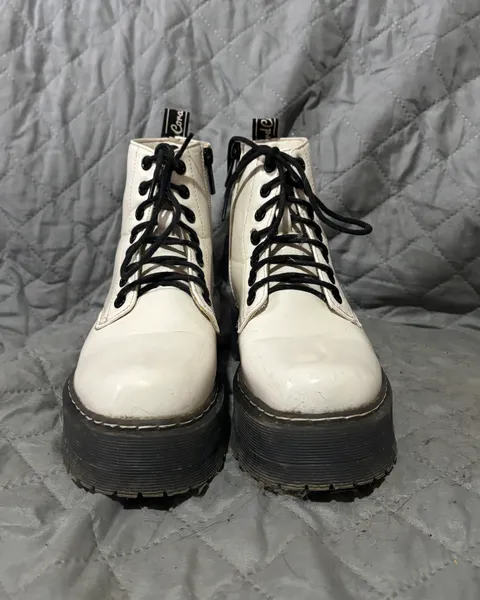Combat Boots Blancas