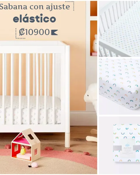 Sábana unisex para cuna