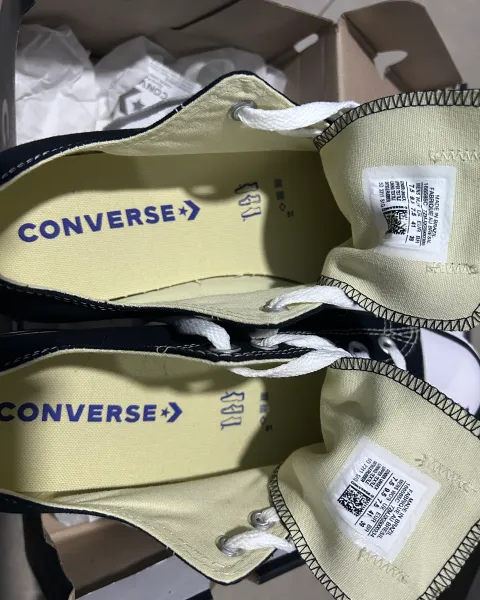 Converse black low platform