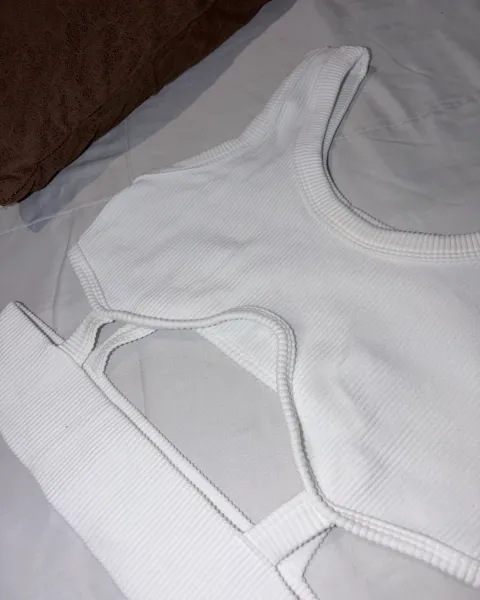 Crop top blanco
