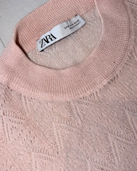 Crop top Rosa pastel