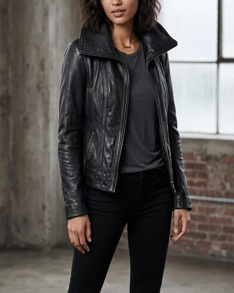 Jacket cuero Michael Kors