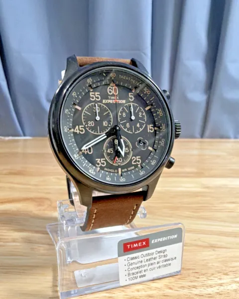 Reloj Timex Expedition Quartz Chronograph Tachymeter INDIGLO Date WR100m 43.1mm