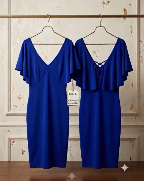 Vestido Midi color azul