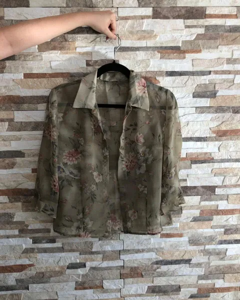 Blusa Mujer / Verde transparente / Overshirt