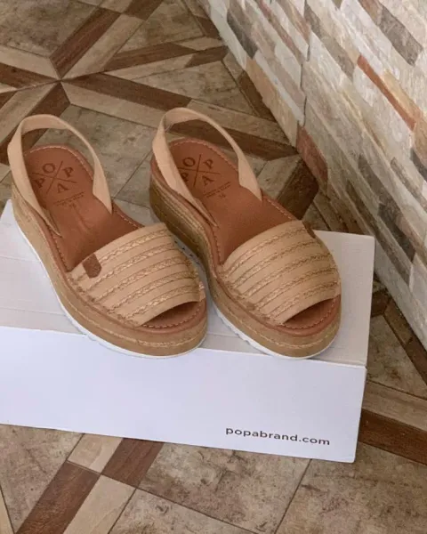 Sandalias POPA / Yute / Talla 36
