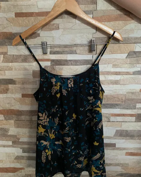 Blusa de tirantes con doble forro / Loft / XS