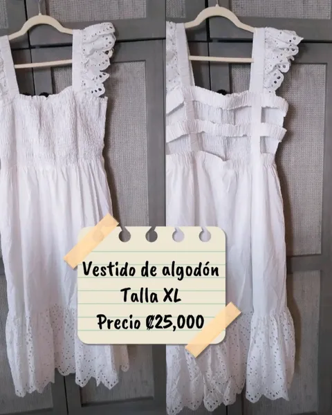 Vestido blanco librete