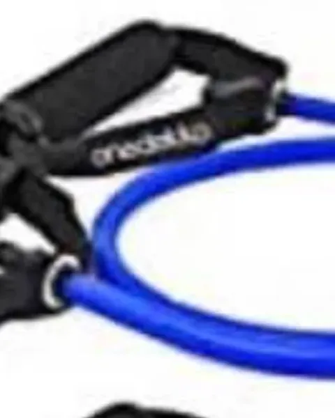 Liga De Látex Con Agarradera para Ejercicio Funcional, Fitness y Rehabilitación
