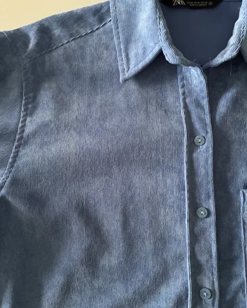 Camisera corduroy Zara