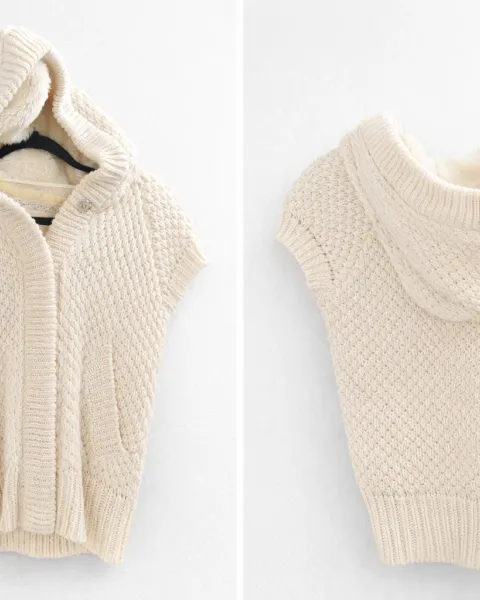 Suéter con gorro Zara Knitwear