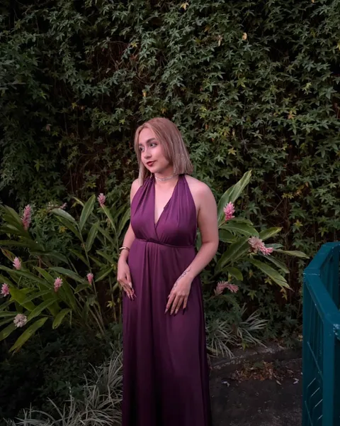 Vestido largo Morado talla M