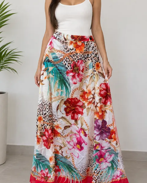 Enagua Floreada talla L Pretty Woman