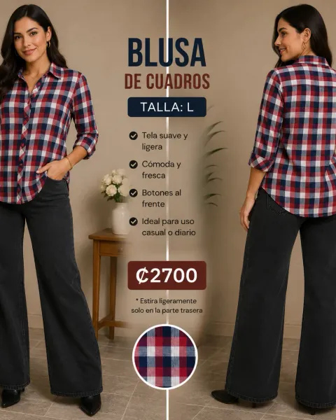 Blusa de cuadros