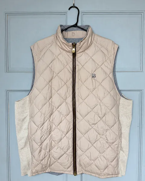 Chaleco Reversible B. Draddy Hombre XL Beige Lana Merino