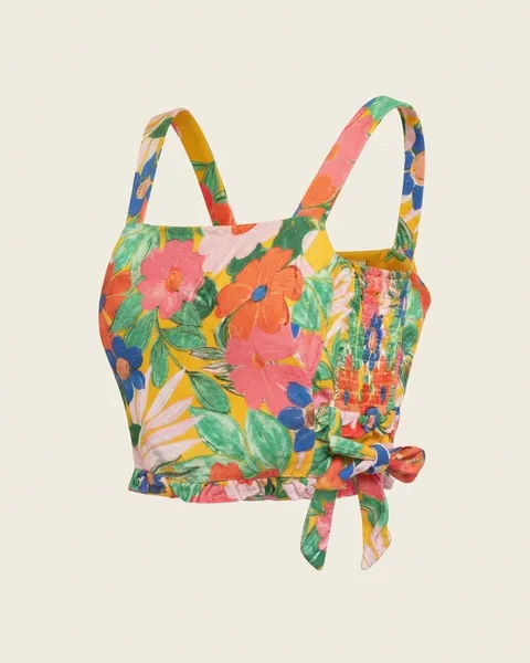 Blusa floral femenina