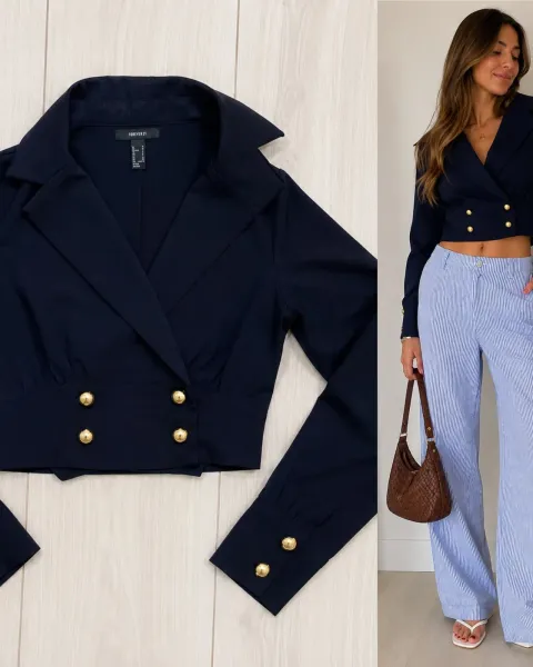Blazer corto (cropped blazer)