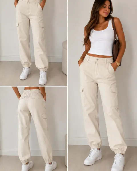 Jogger cargo Bershka