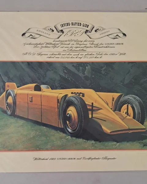 ⭐ Colección de Pósters de Arte 🖼️ vintage Autos deportivos Edouard Kuhn® 🇩🇪