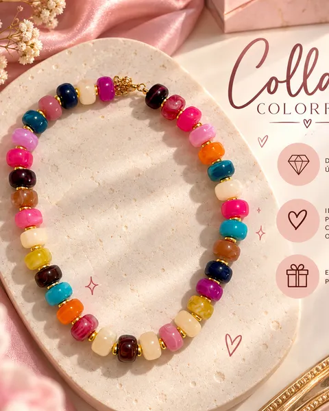 Collar chunky colorful