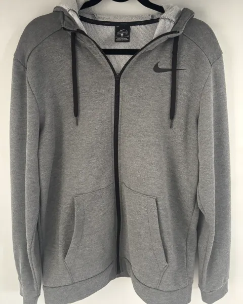 Sueta Nike Dri-Fit Gris Original con Gorro – Talla M