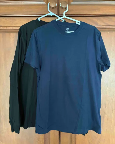 2 camisetas GAP (M) – manga larga y corta