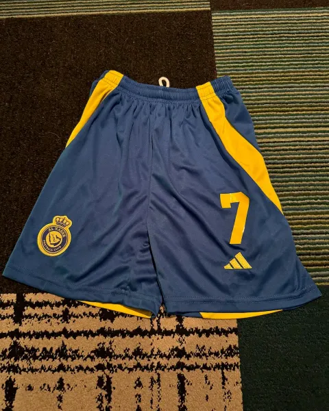 Short Deportivo Al Nassr Azul Niños Talla 24 (7-8)