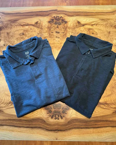 Combo 2 Camisas Polo GAP Lived-In Slub Talla M