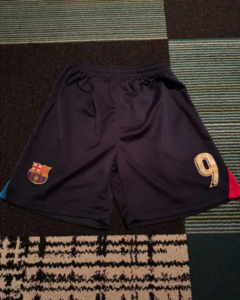 Short FC Barcelona Azul Oscuro Niños Talla 26
