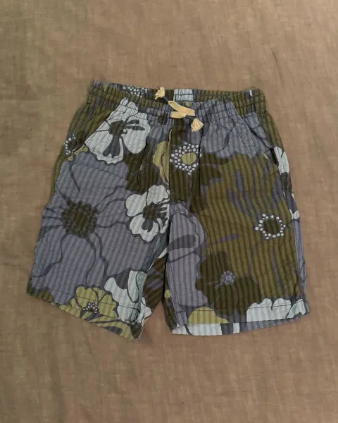 Short GAP Kids Estampado Floral Verde y Azul Talla L