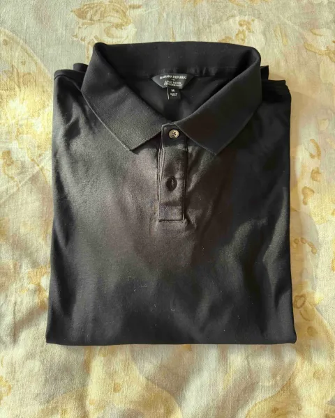Camisa Polo Banana Republic Negra Talla M