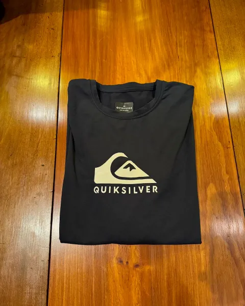 Camisa de agua de manga larga Quiksilver negra talla S