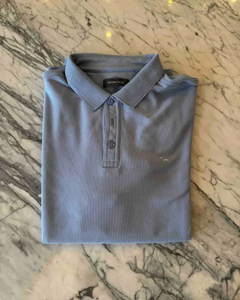 Camisa Polo Arturo Calle Azul Talla M