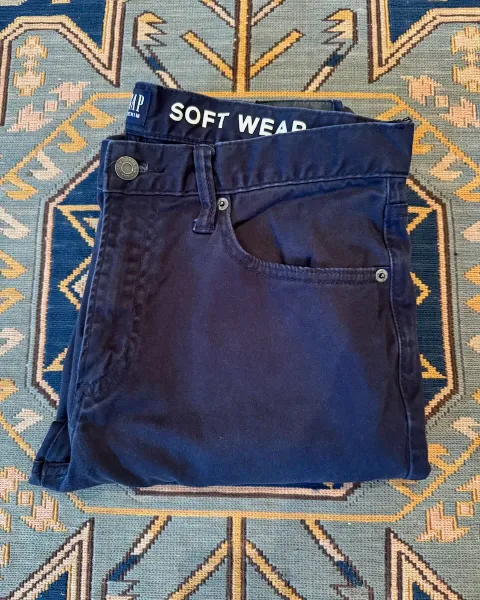 Pantalón GAP Soft Wear Slim Fit Azul Marino Talla 32x32