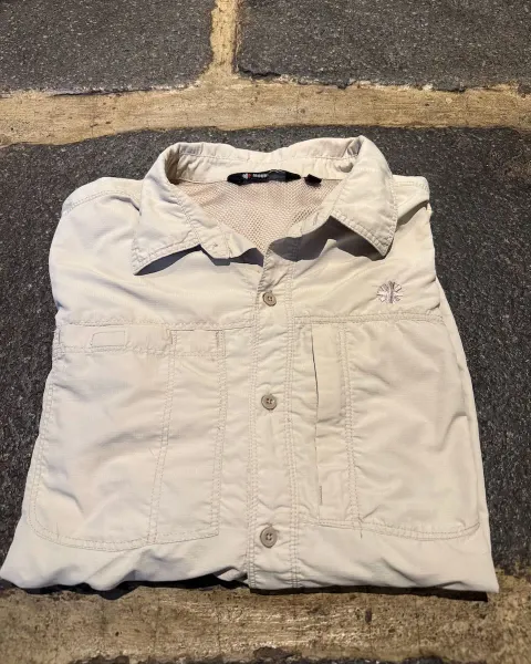 Camisa Manga Larga Mountain Gear Beige Talla L