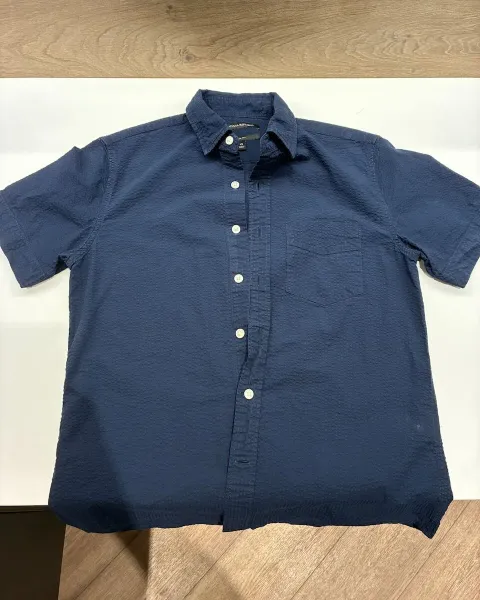 Camisa Banana Republic Slim Fit Azul Marino (XS)