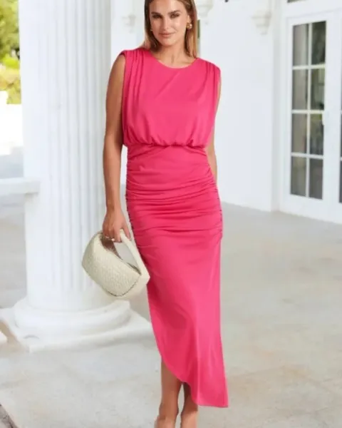 ¡Oferta! Vestido coral