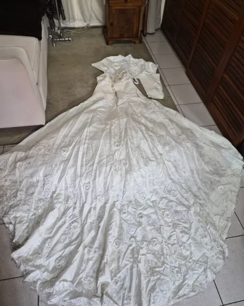 Vestido grande de novia