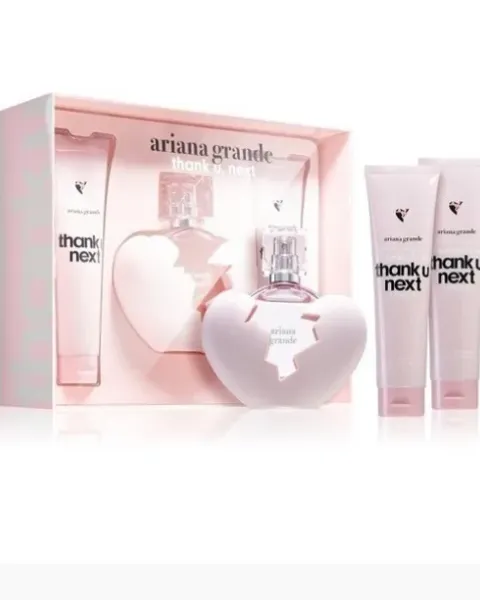 ESTUCHE ARIANA GRANDE THANK YOU NEXT MUJER 3PZS 100ML + CREMA + GEL