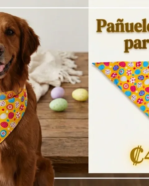 Pañuelo de pascua para perro.