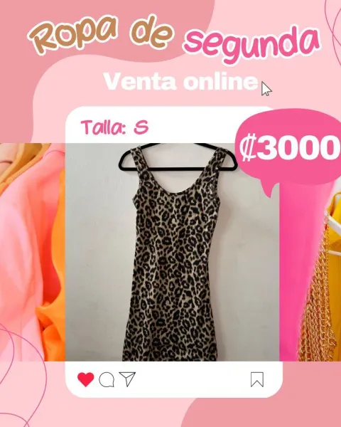 Vestido animal print