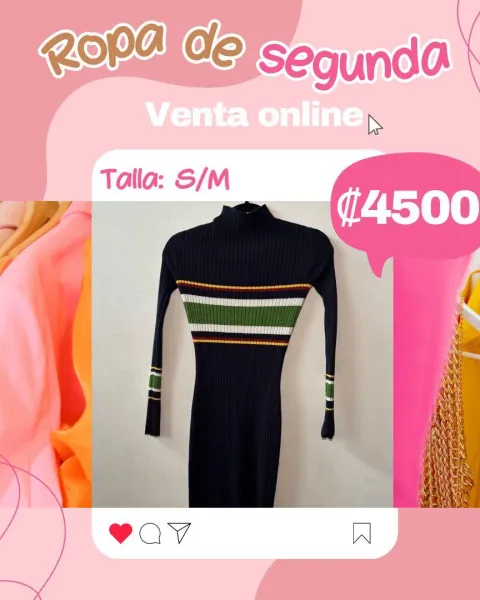Vestido de cuello alto