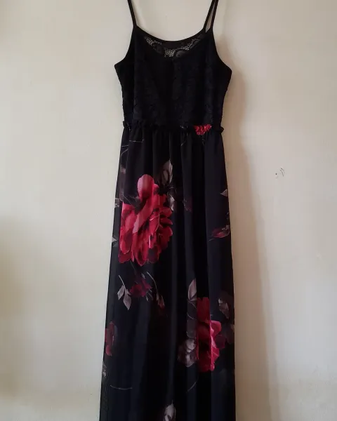 Vestido largo con Estampado Floral
